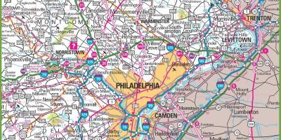 Kaart Van Philadelphia