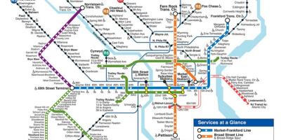 Philly metro kaart
