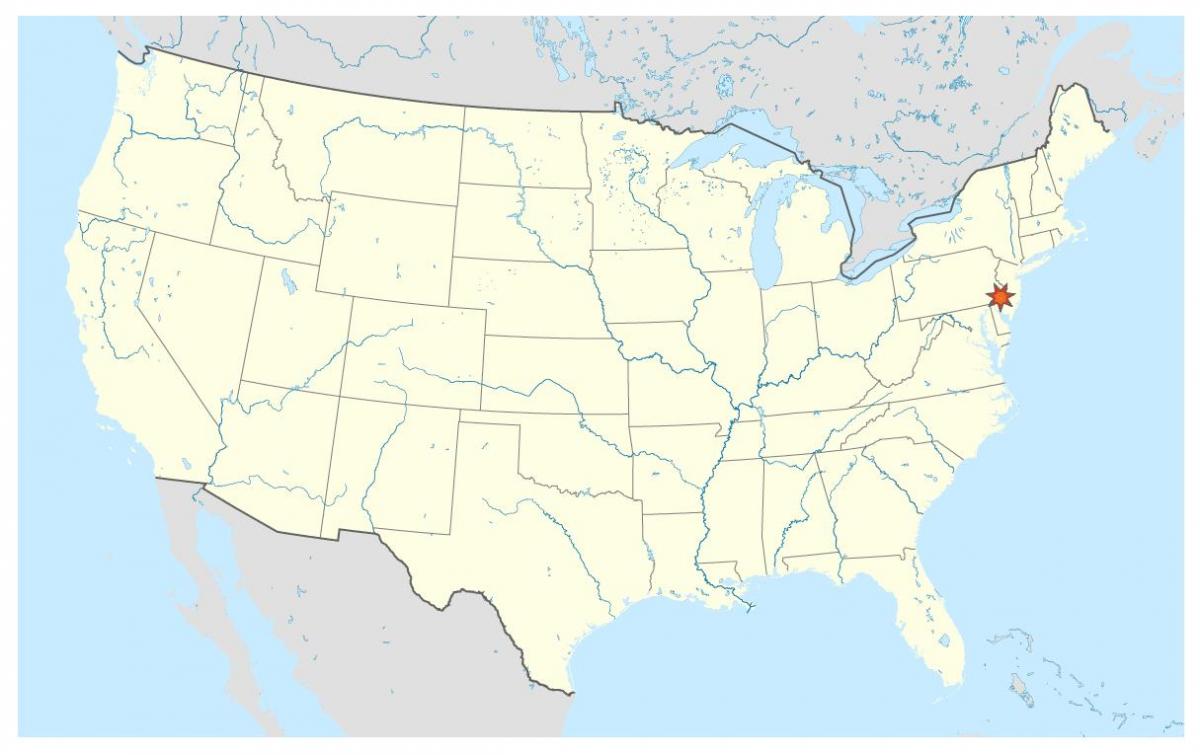 kaart van de wereld Philadelphia