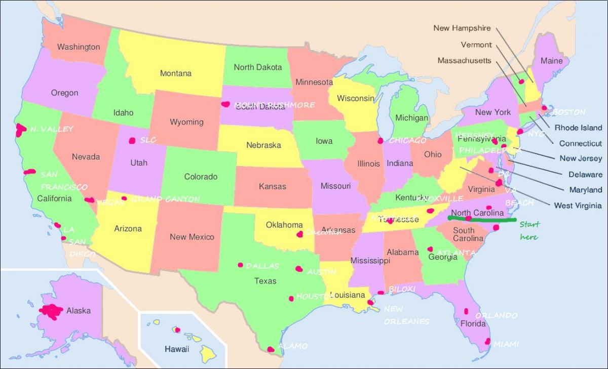 verenigde staten Philadelphia kaart bekijken